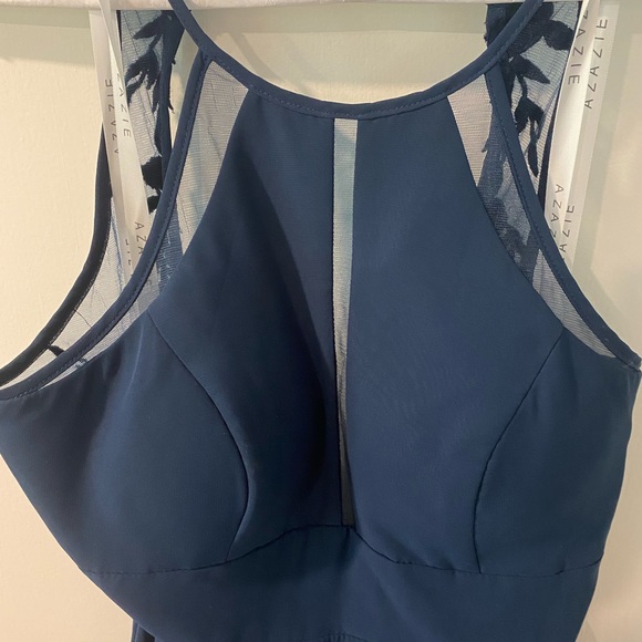 Navy Blue Azazie Formal Dress - Picture 4 of 5